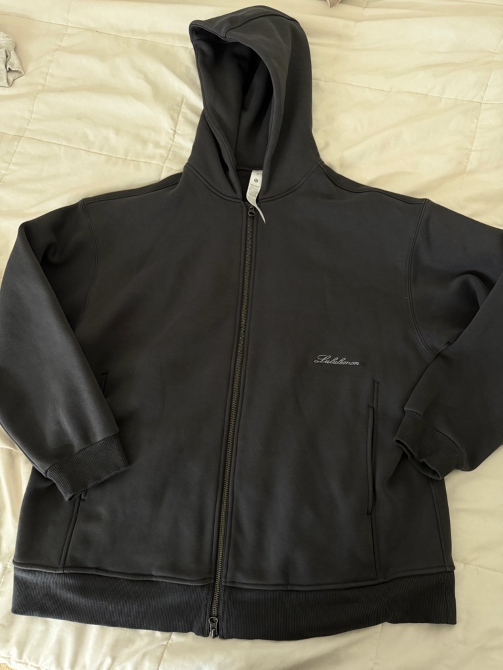 Lululemon Cozy Ultra-Oversized Full-Zip Hoodie Long Graphite Grey XS LIKE NEW